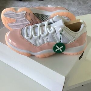 Baby pink and white chic sneakers